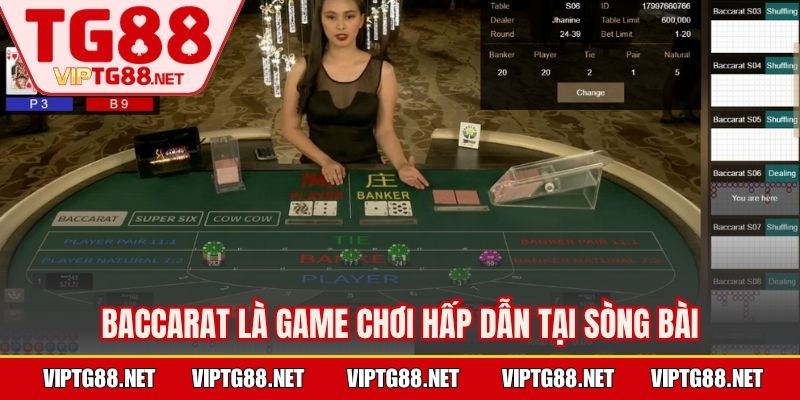 Baccarat là game chơi hấp dẫn tại sòng bài