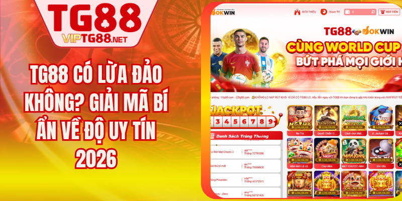 TG88 Có Lừa Đảo Không? Giải Mã Bí Ẩn Về Độ Uy Tín 2026